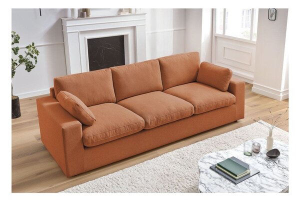 Oranžová pohovka 250 cm Belair – Bobochic Paris