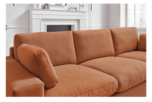 Oranžová pohovka 250 cm Belair – Bobochic Paris