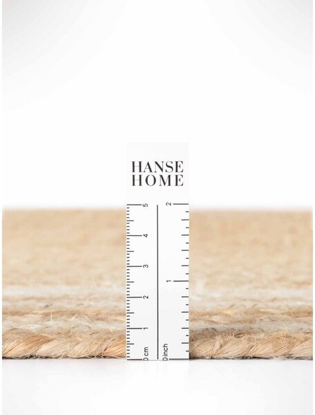 Krémový/v přírodní barvě oboustranný/ručně tkaný jutový běhoun 70x200 cm Jutta – Hanse Home