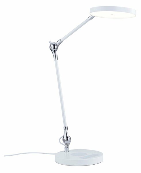 PAULMANN LED stolní lampa na psací stůl Numis Qi CCT 11W bílá