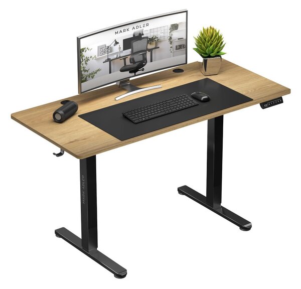 Elektricky nastavitelný PC stolek Legend 7.0 (černá + dřevo)