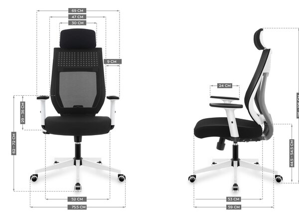 Kancelářská židle Matryx 3.9 (černá + bílá)