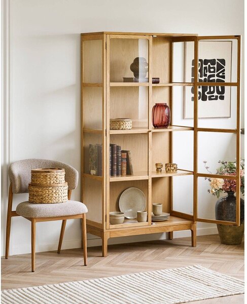 Červená skleněná ručně vyrobená váza (výška 21 cm) – House Nordic