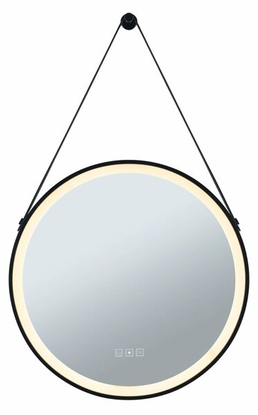 PAULMANN LED zrcadlo s osvětlením Mirra IP44 CCT 230V 11,5W stmívatelné černá/zrcadlo závěsné