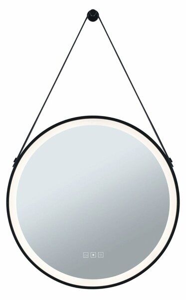 PAULMANN LED zrcadlo s osvětlením Mirra IP44 CCT 230V 11,5W stmívatelné černá/zrcadlo závěsné