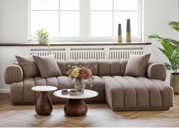 Kulatý odkládací stolek s mramorovou deskou ø 40 cm Heide – House Nordic