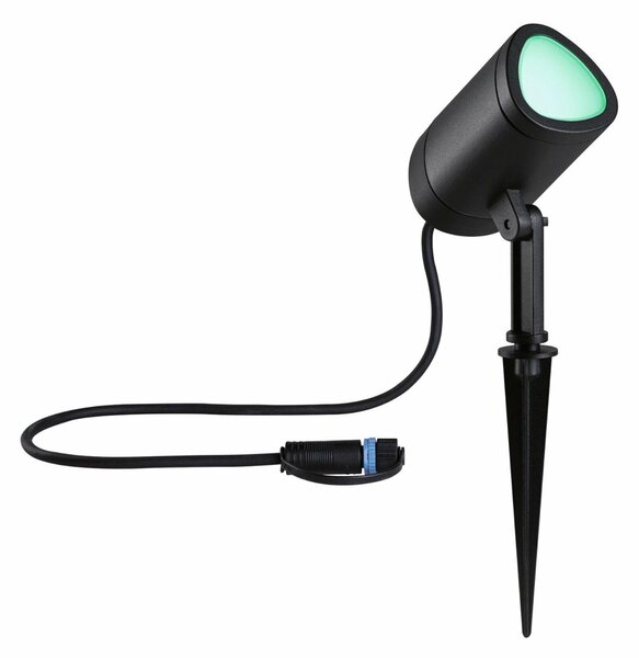 PAULMANN Plug & Shine LED bodové zahradní světlo Smart Home Zigbee Shira IP65 RGBW+ 6,5W antracit