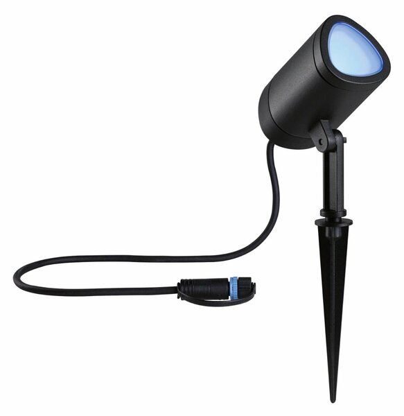PAULMANN Plug & Shine LED bodové zahradní světlo Smart Home Zigbee Shira IP65 RGBW+ 6,5W antracit