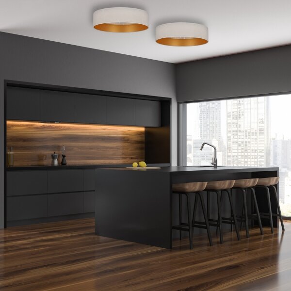 Brilagi - LED Stropní svítidlo VELVET STAR LED/24W/230V pr. 40 cm krémová/zlatá
