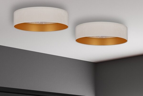 Brilagi - LED Stropní svítidlo VELVET STAR LED/24W/230V pr. 40 cm krémová/zlatá