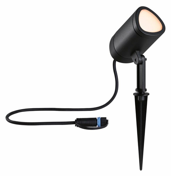 PAULMANN Plug & Shine LED bodové zahradní světlo Smart Home Zigbee Shira IP65 RGBW+ 6,5W antracit