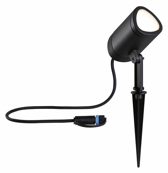 PAULMANN Plug & Shine LED bodové zahradní světlo Smart Home Zigbee Shira IP65 RGBW+ 6,5W antracit