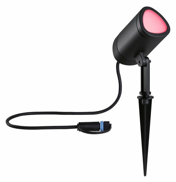 PAULMANN Plug & Shine LED bodové zahradní světlo Smart Home Zigbee Shira IP65 RGBW+ 6,5W antracit