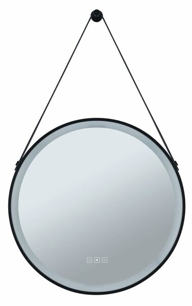 PAULMANN LED zrcadlo s osvětlením Mirra IP44 CCT 230V 11,5W stmívatelné černá/zrcadlo závěsné