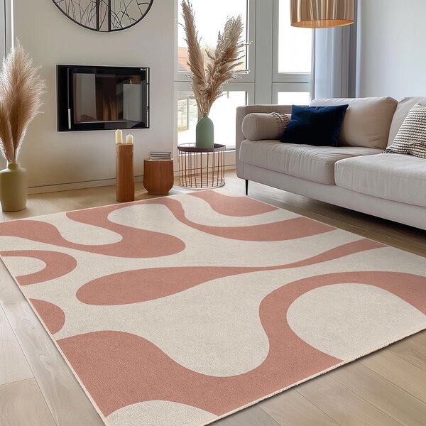 Růžový pratelný koberec 120x180 cm Strawberry Latte – Mila Home