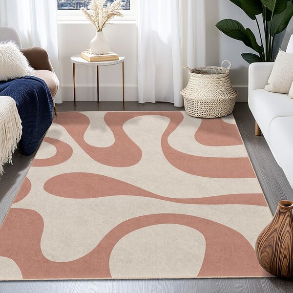 Růžový pratelný koberec 120x180 cm Strawberry Latte – Mila Home