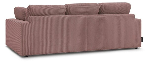 Růžová manšestrová pohovka 250 cm Belair – Bobochic Paris