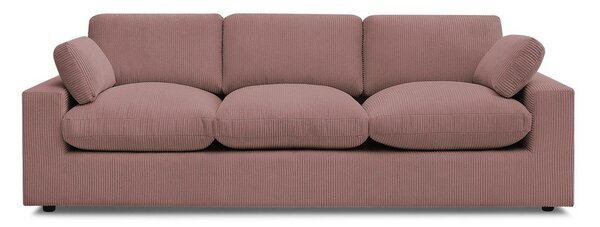 Růžová manšestrová pohovka 250 cm Belair – Bobochic Paris