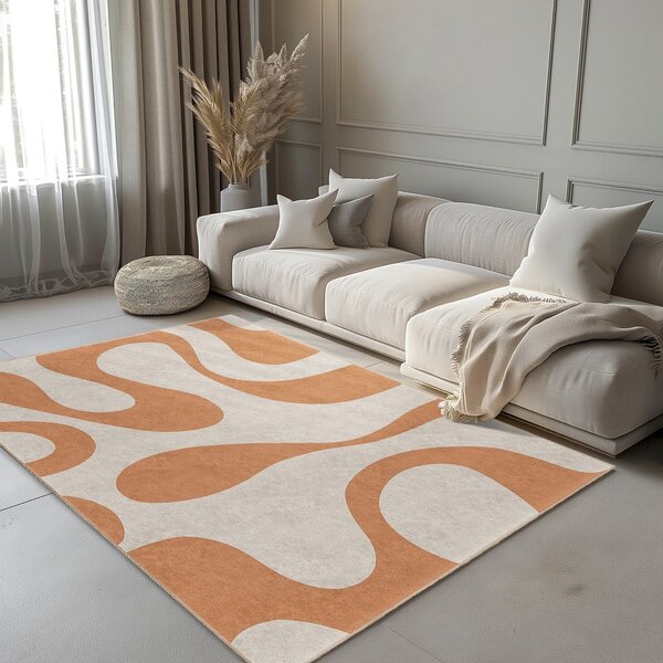 Oranžový pratelný běhoun 80x200 cm Caramel Latte – Mila Home