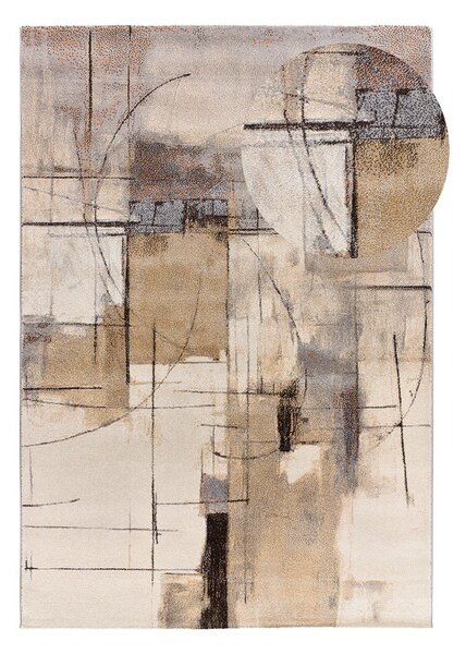 Šedo-béžový koberec 133x190 cm Beruti – Universal