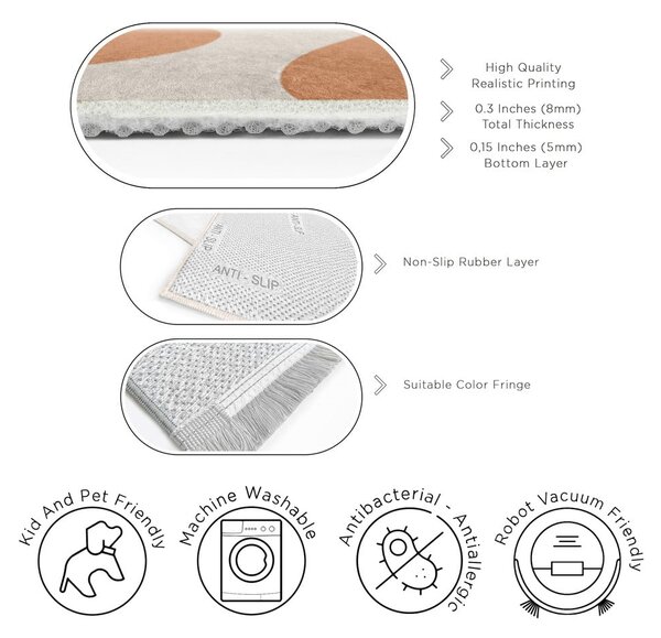 Oranžový pratelný běhoun 80x200 cm Caramel Latte – Mila Home