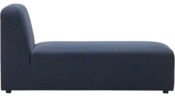 Tmavě modrá látková lenoška Kave Home Neom 152 cm