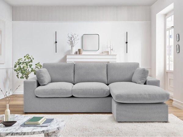 Světle šedá rohová pohovka Belair – Bobochic Paris