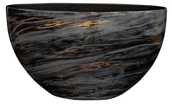 Ter Steege Váza široká Niene marble black D59x26 H35