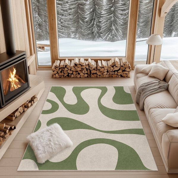 Zelený pratelný koberec 80x150 cm Matcha Latte – Mila Home