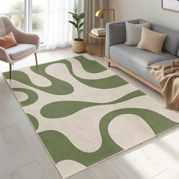 Zelený pratelný koberec 80x150 cm Matcha Latte – Mila Home