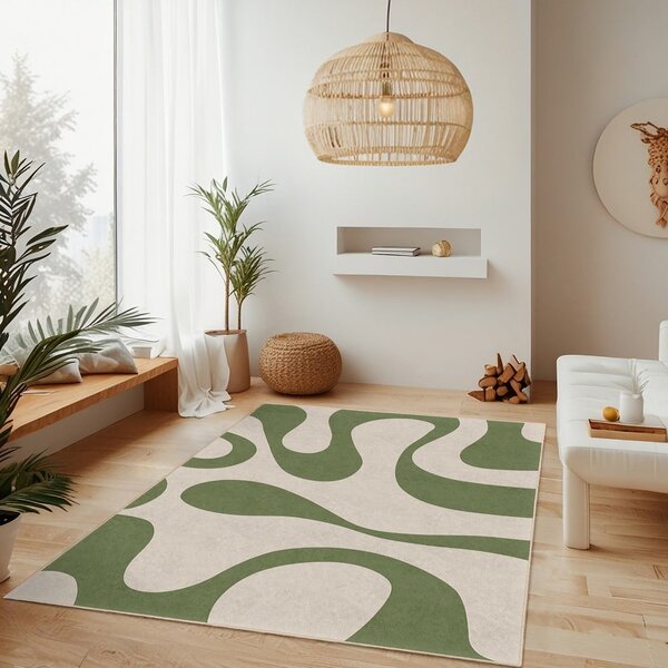 Zelený pratelný koberec 80x150 cm Matcha Latte – Mila Home