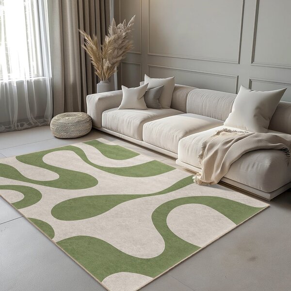 Zelený pratelný koberec 80x150 cm Matcha Latte – Mila Home