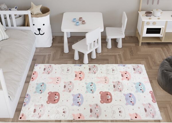 Slonovinový pratelný dětský koberec 120x180 cm Cute Animals – Vitaus