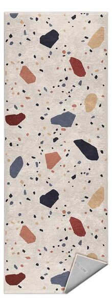 Krémový pratelný běhoun 80x200 cm Cracked Terrazzo – Mila Home