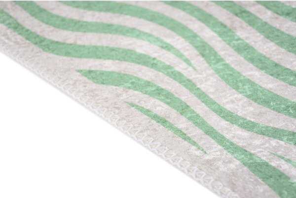 Zelený pratelný koberec 60x100 cm Green Zebra – Vitaus