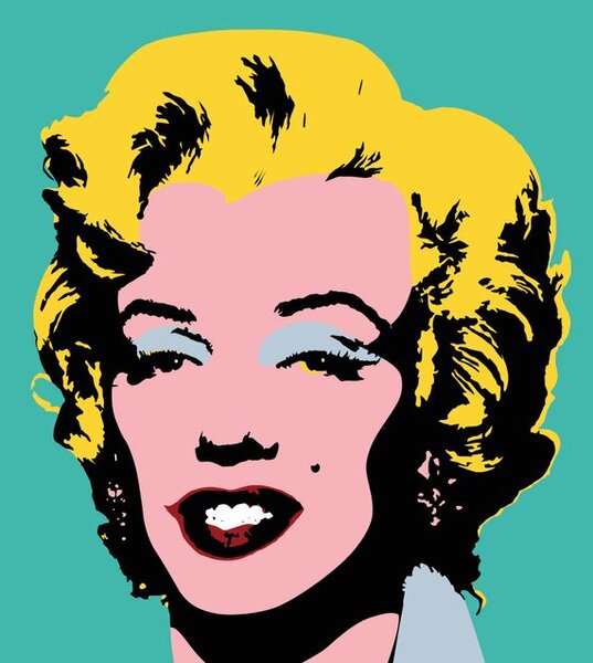 Tapeta ikonická Marilyn Monroe v pop art designu