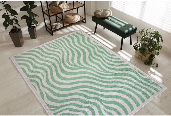 Zelený pratelný koberec 60x100 cm Green Zebra – Vitaus