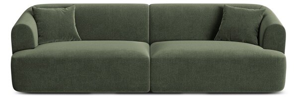 Zelená sametová pohovka 255 cm Campi – Cosmopolitan Design