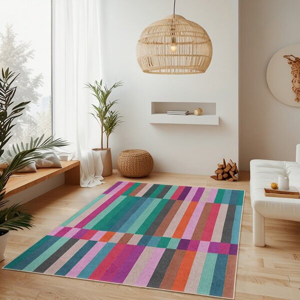 Tyrkysový pratelný běhoun 60x230 cm Acid Rain – Mila Home