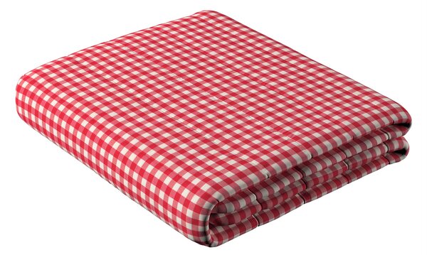 Přehoz s podélným prošitím barva červená látka vzorované