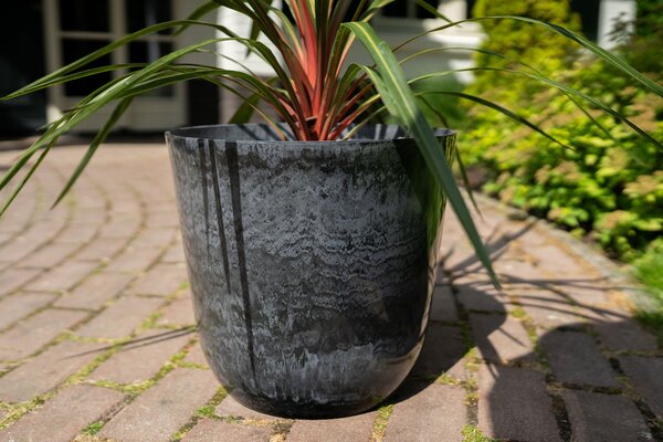 Ter Steege Květináč Palermo marble grey D30 H28
