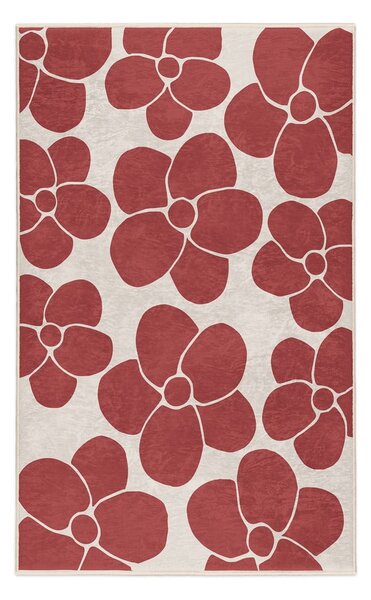 Červený pratelný koberec 80x150 cm Red Meadow – Mila Home