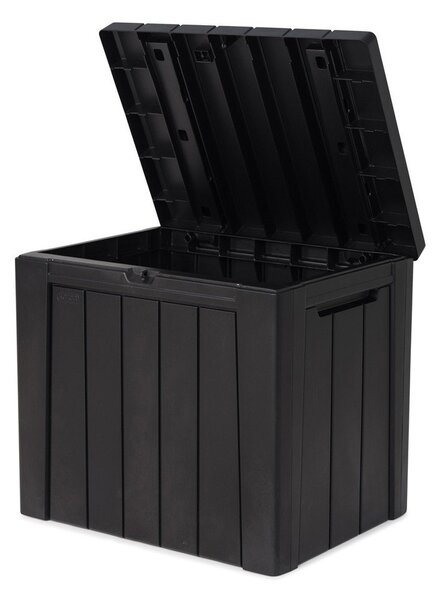 Tmavě šedý plastový zahradní úložný box Urban – Keter