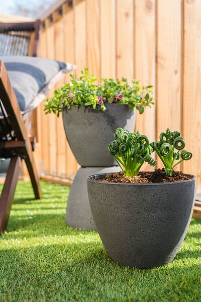 Ter Steege Květináč Nova concrete grey D22 H17