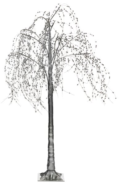 Venkovní dekorace LED NILLAKA 145 cm Stromek Stříbrná