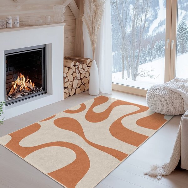 Oranžový pratelný běhoun 80x200 cm Caramel Latte – Mila Home