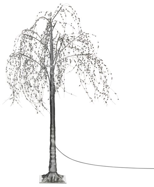 Venkovní dekorace LED NILLAKA 145 cm Stromek Stříbrná