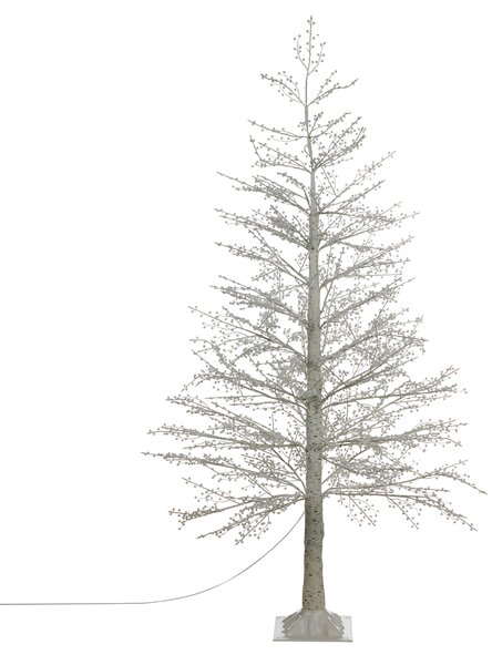 Venkovní dekorace LED SUONTEE 180 cm Vánoční stromek Bílá