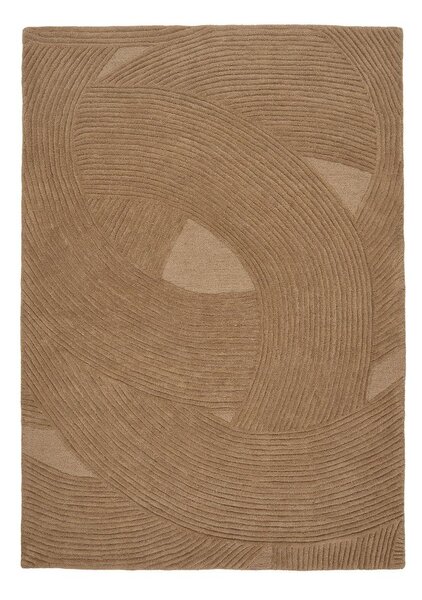Ručně tkaný vlněný koberec v tmavě přírodní barvě 200x300 cm Pune – House Nordic