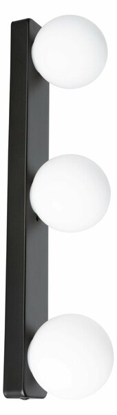 PAULMANN Selection Bathroom nástěnné svítidlo Gove IP44 G9 230V max. 3x20W černá mat/satén